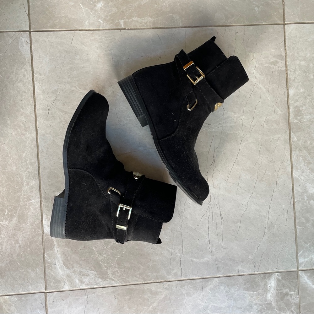 Michael Kors | Emma May Black Suede Ankle Boots 👢